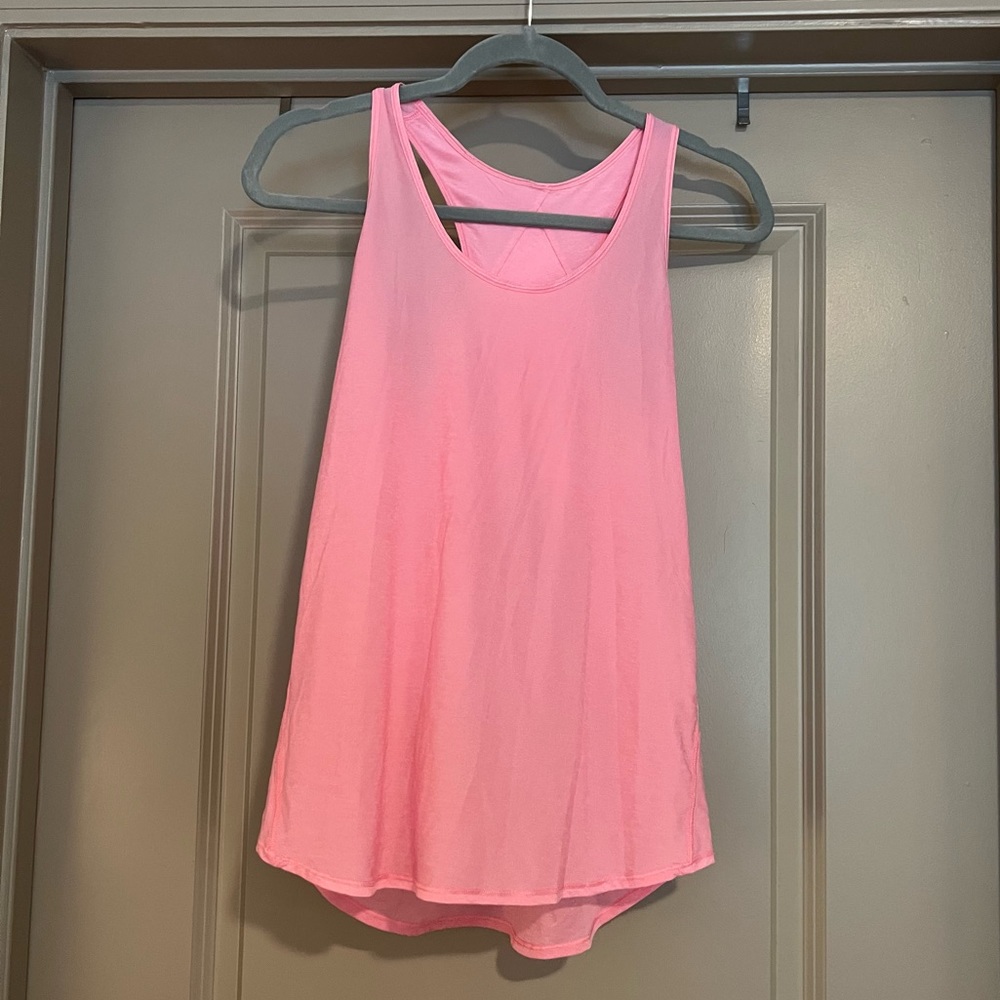 Pink lululemon tank